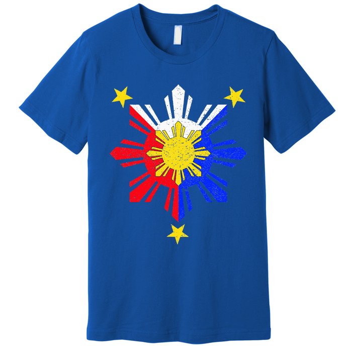 Pinoy Filipino Philippine Flag Sun Premium T-Shirt