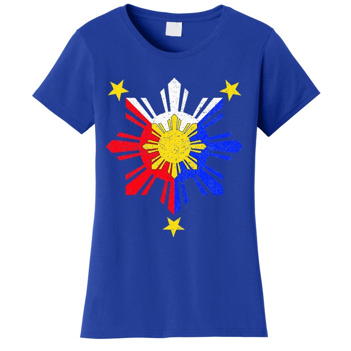 Pinoy Filipino Philippine Flag Sun Women's T-Shirt