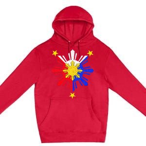 Pinoy Filipino Philippine Flag Sun Premium Pullover Hoodie