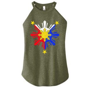 Pinoy Filipino Philippine Flag Sun Women's Perfect Tri Rocker Tank