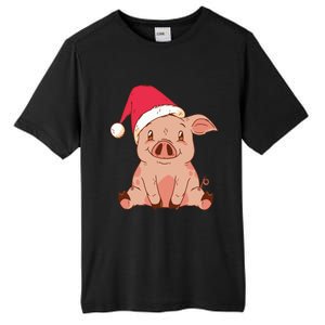 Pig Farmer Piggy Christmas Xmas Gift Tall Fusion ChromaSoft Performance T-Shirt