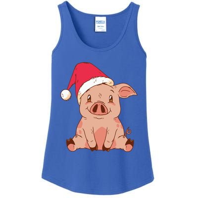 Pig Farmer Piggy Christmas Xmas Gift Ladies Essential Tank