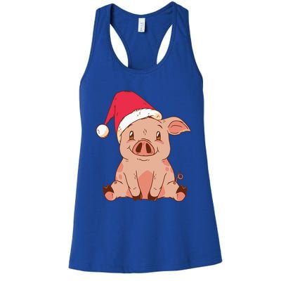 Pig Farmer Piggy Christmas Xmas Gift Women's Racerback Tank