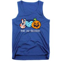 Pumpkin Face Peace Love Halloween Meaningful Gift Tank Top