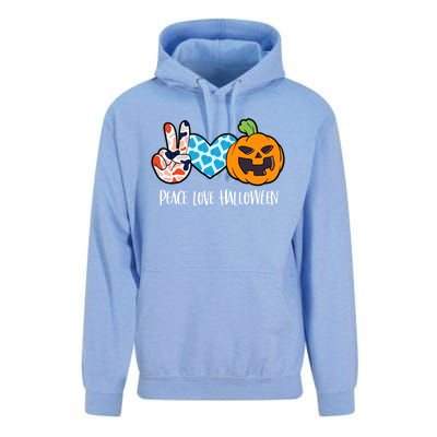 Pumpkin Face Peace Love Halloween Meaningful Gift Unisex Surf Hoodie