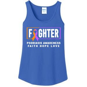 Psoriasis Fighter Psoriasis Awareness Meaningful Gift Ladies Essential Tank