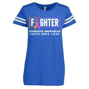 Psoriasis Fighter Psoriasis Awareness Meaningful Gift Enza Ladies Jersey Football T-Shirt