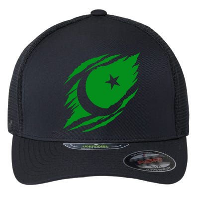 Pakistani Flag Flexfit Unipanel Trucker Cap