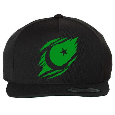 Pakistani Flag Wool Snapback Cap