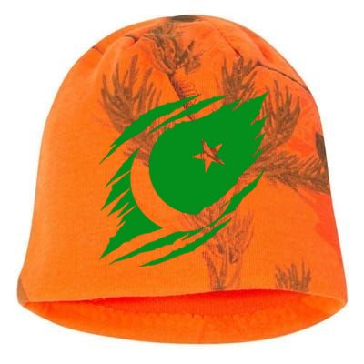 Pakistani Flag Kati - Camo Knit Beanie