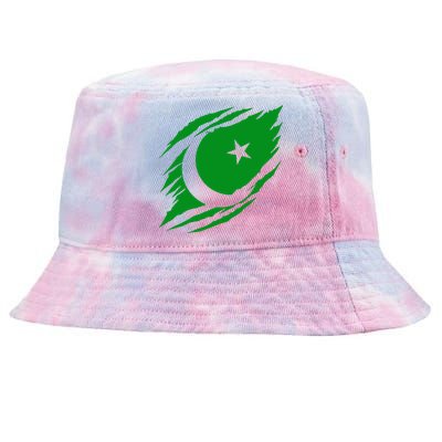 Pakistani Flag Tie-Dyed Bucket Hat