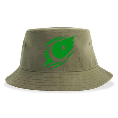 Pakistani Flag Sustainable Bucket Hat