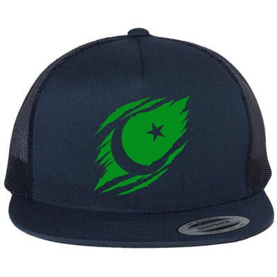 Pakistani Flag Flat Bill Trucker Hat