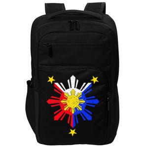 Pinoy Filipino Philippine Flag Sun Impact Tech Backpack