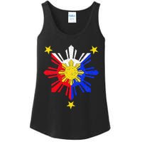 Pinoy Filipino Philippine Flag Sun Ladies Essential Tank