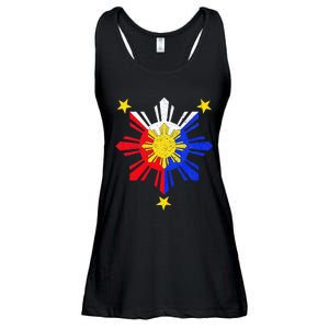 Pinoy Filipino Philippine Flag Sun Ladies Essential Flowy Tank