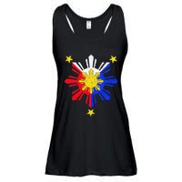 Pinoy Filipino Philippine Flag Sun Ladies Essential Flowy Tank