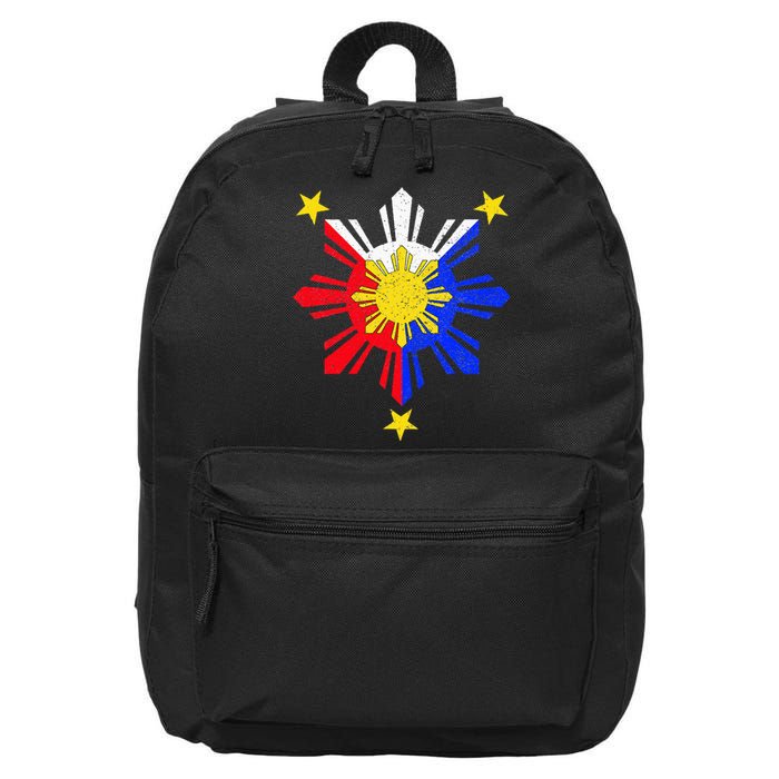 Pinoy Filipino Philippine Flag Sun 16 in Basic Backpack