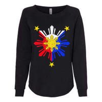 Pinoy Filipino Philippine Flag Sun Womens California Wash Sweatshirt