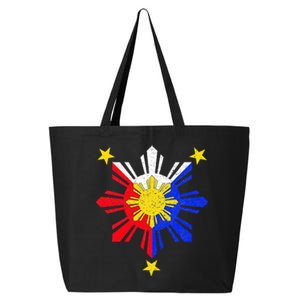 Pinoy Filipino Philippine Flag Sun 25L Jumbo Tote