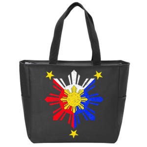 Pinoy Filipino Philippine Flag Sun Zip Tote Bag