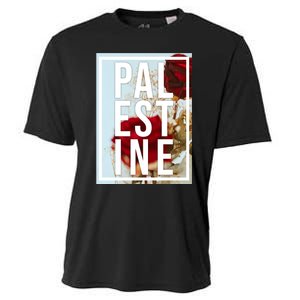 Palestine Free Palestine Free Gaza Palestine Flag Arabic Design Cooling Performance Crew T-Shirt