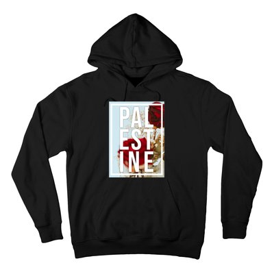 Palestine Free Palestine Free Gaza Palestine Flag Arabic Design Hoodie