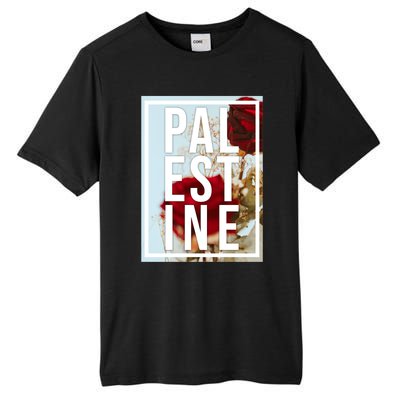 Palestine Free Palestine Free Gaza Palestine Flag Arabic Design Tall Fusion ChromaSoft Performance T-Shirt