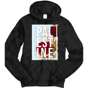 Palestine Free Palestine Free Gaza Palestine Flag Arabic Design Tie Dye Hoodie