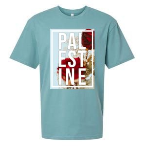 Palestine Free Palestine Free Gaza Palestine Flag Arabic Design Sueded Cloud Jersey T-Shirt