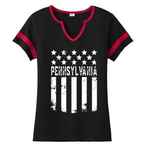 Pennsylvania Funny Ladies Halftime Notch Neck Tee