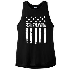 Pennsylvania Funny Ladies PosiCharge Tri-Blend Wicking Tank