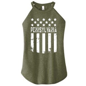 Pennsylvania Funny Women's Perfect Tri Rocker Tank