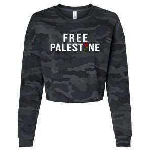 Palestine Free Palestine Free Gaza Palestine Cropped Pullover Crew