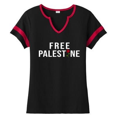 Palestine Free Palestine Free Gaza Palestine Ladies Halftime Notch Neck Tee