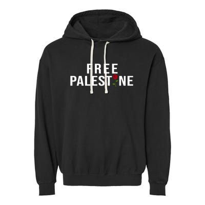 Palestine Free Palestine Free Gaza Palestine Garment-Dyed Fleece Hoodie