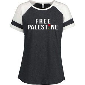 Palestine Free Palestine Free Gaza Palestine Enza Ladies Jersey Colorblock Tee