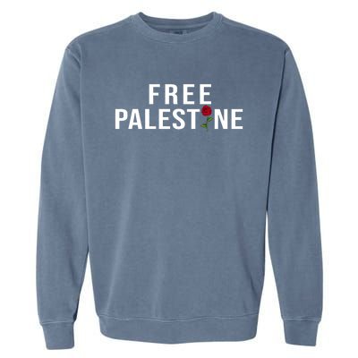 Palestine Free Palestine Free Gaza Palestine Garment-Dyed Sweatshirt