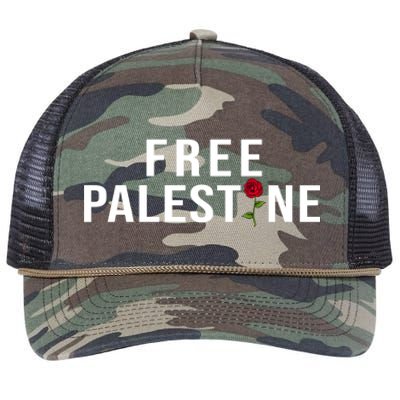 Palestine Free Palestine Free Gaza Palestine Retro Rope Trucker Hat Cap