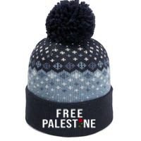 Palestine Free Palestine Free Gaza Palestine The Baniff Cuffed Pom Beanie