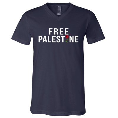 Palestine Free Palestine Free Gaza Palestine V-Neck T-Shirt