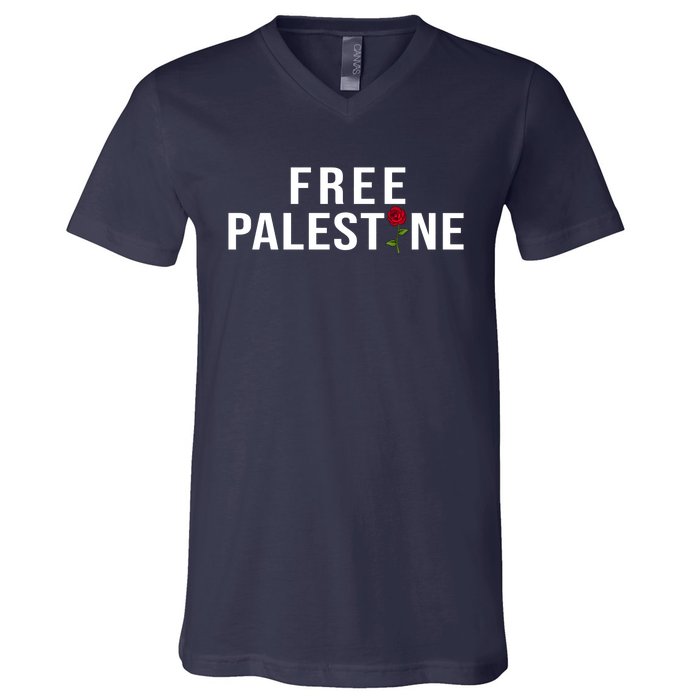 Palestine Free Palestine Free Gaza Palestine V-Neck T-Shirt