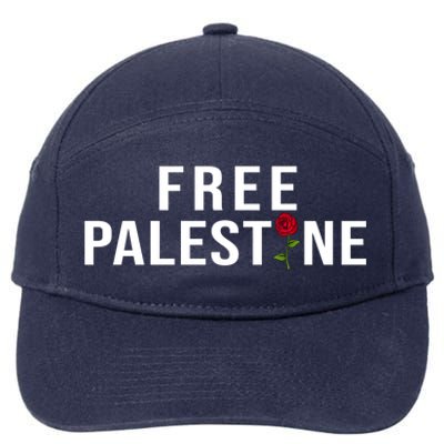 Palestine Free Palestine Free Gaza Palestine 7-Panel Snapback Hat