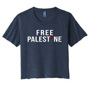 Palestine Free Palestine Free Gaza Palestine Women's Crop Top Tee