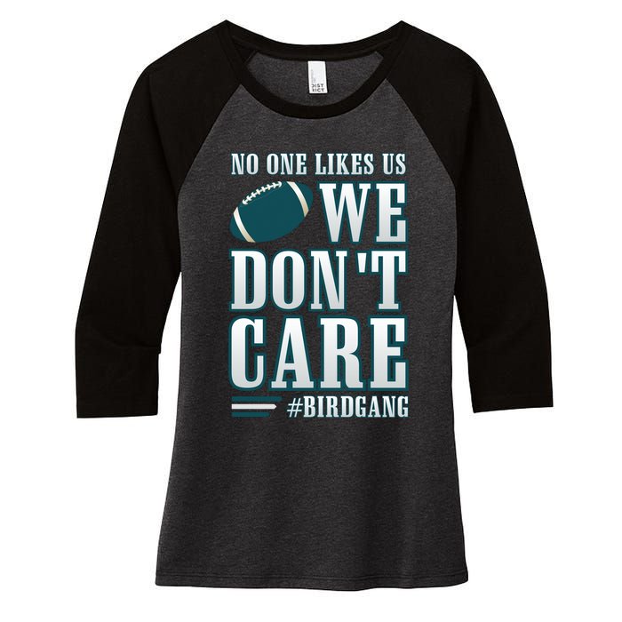 Philly Football Philadelphia Bird Gang Fly Eagles Fly Women's Tri-Blend 3/4-Sleeve Raglan Shirt