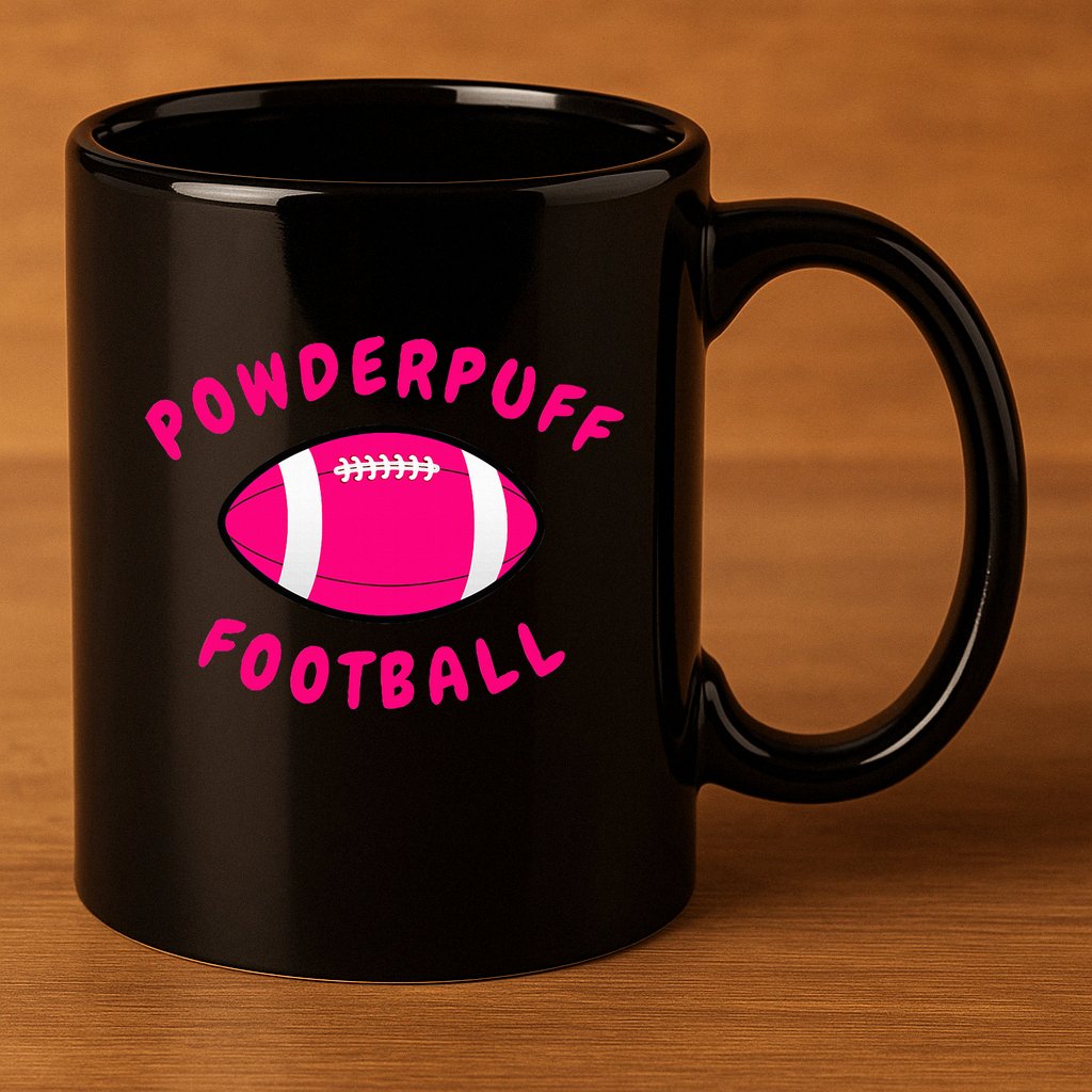 Powderpuff Football 11oz C Handle Ceramic Mug