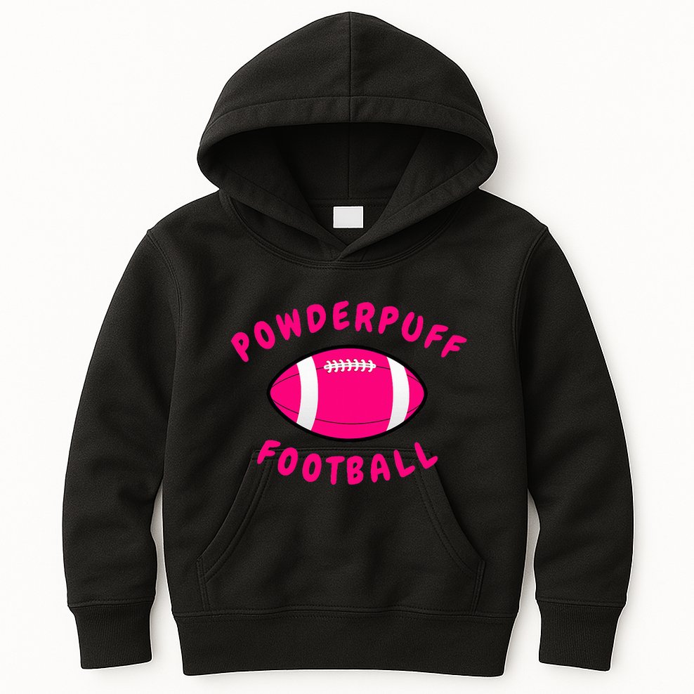 Powderpuff Football Kids Hoodie