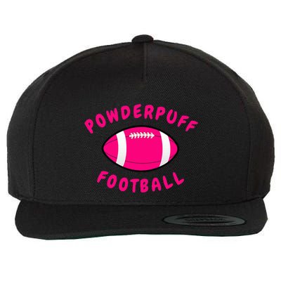 Powderpuff Football Wool Snapback Cap
