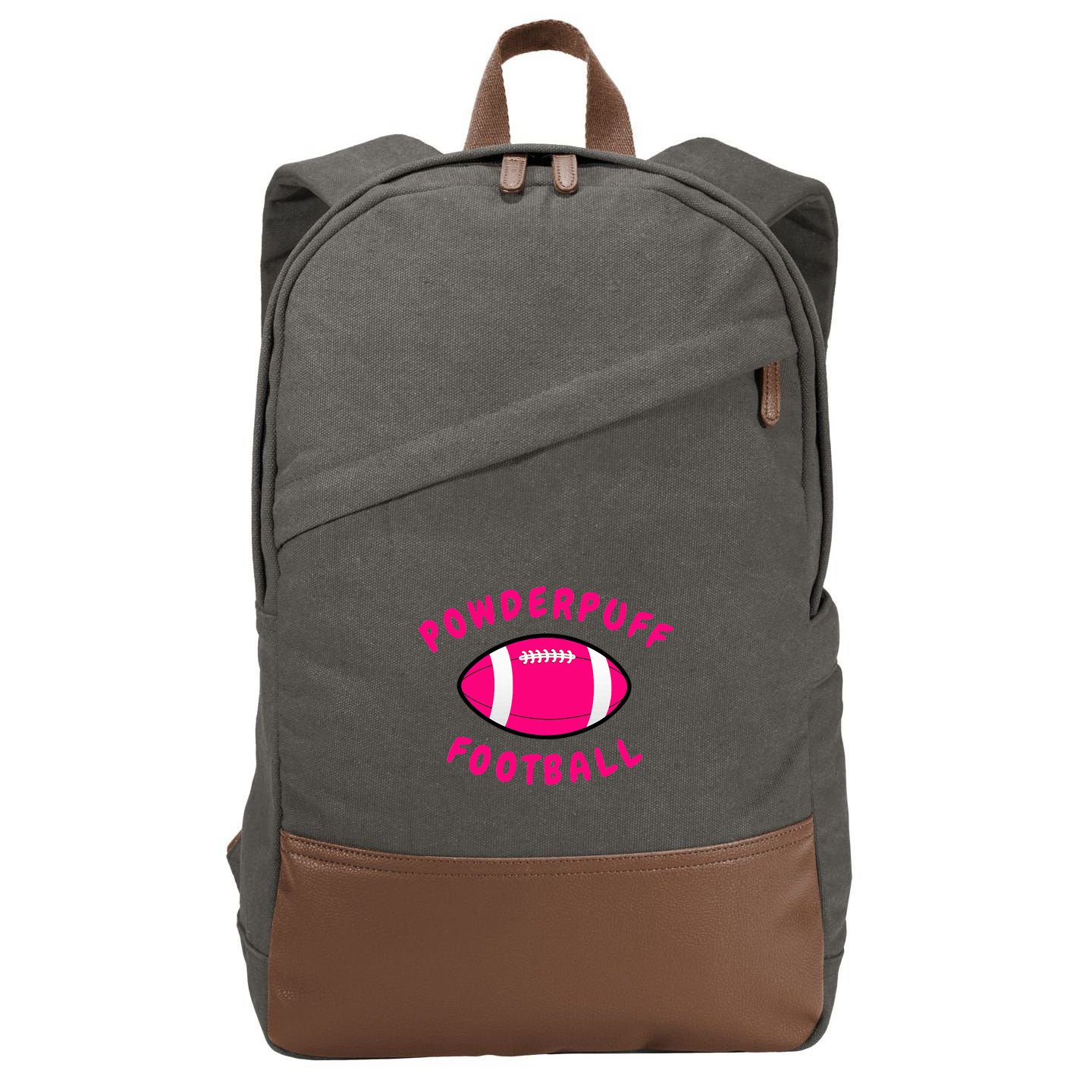 Powderpuff Football Cotton Canvas Backpack