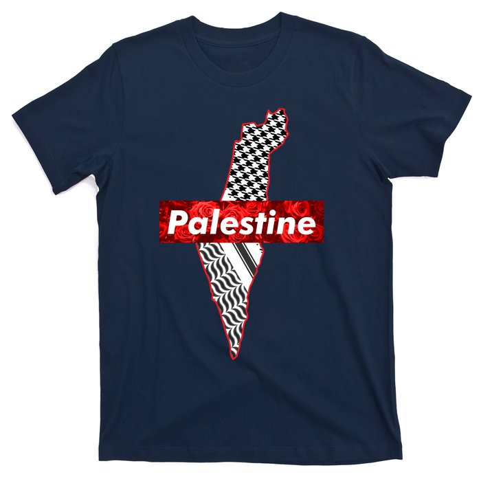 Palestine Free Palestine In Arabic Free Gaza Palestine Flag Vintage T-Shirt